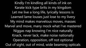 Read more about the article Alphabet Aerobics Lyrics  –  Blackalicious