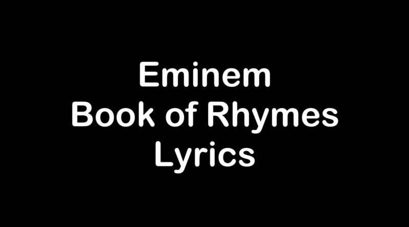 Book-of-Rhymes-Lyrics