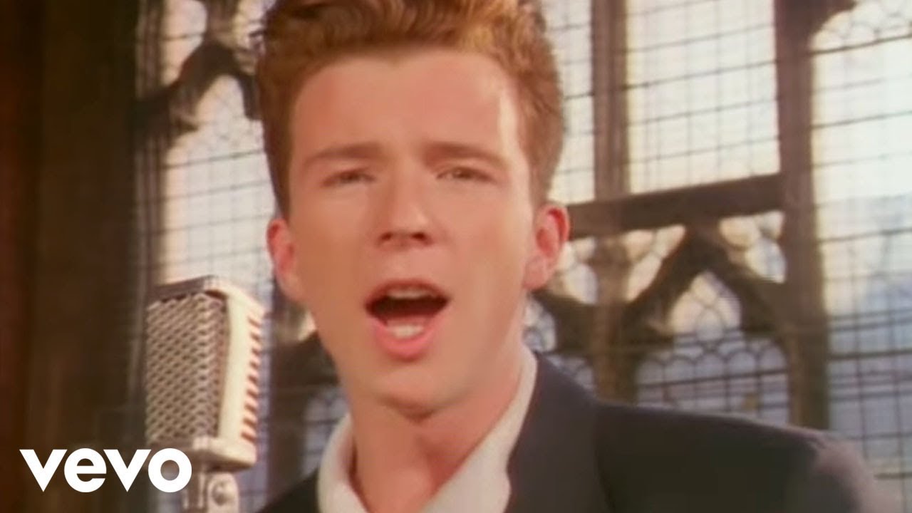 rick astley never gonna give you up lyrics 10 hours